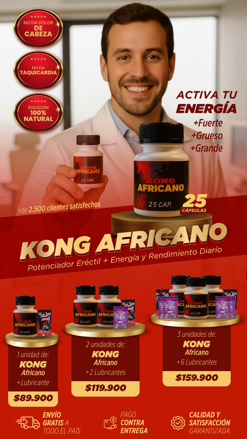 kong africano: la cura natural a la disfunción eréctil sin químicos 🌿